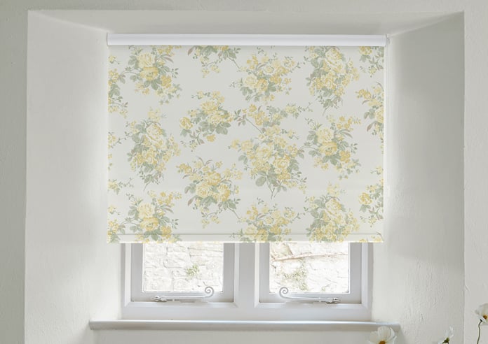 Shabby Chic by Rachel Ashwell Rose Chintz (Blackout), Yellow - Roller Blind - Image 3